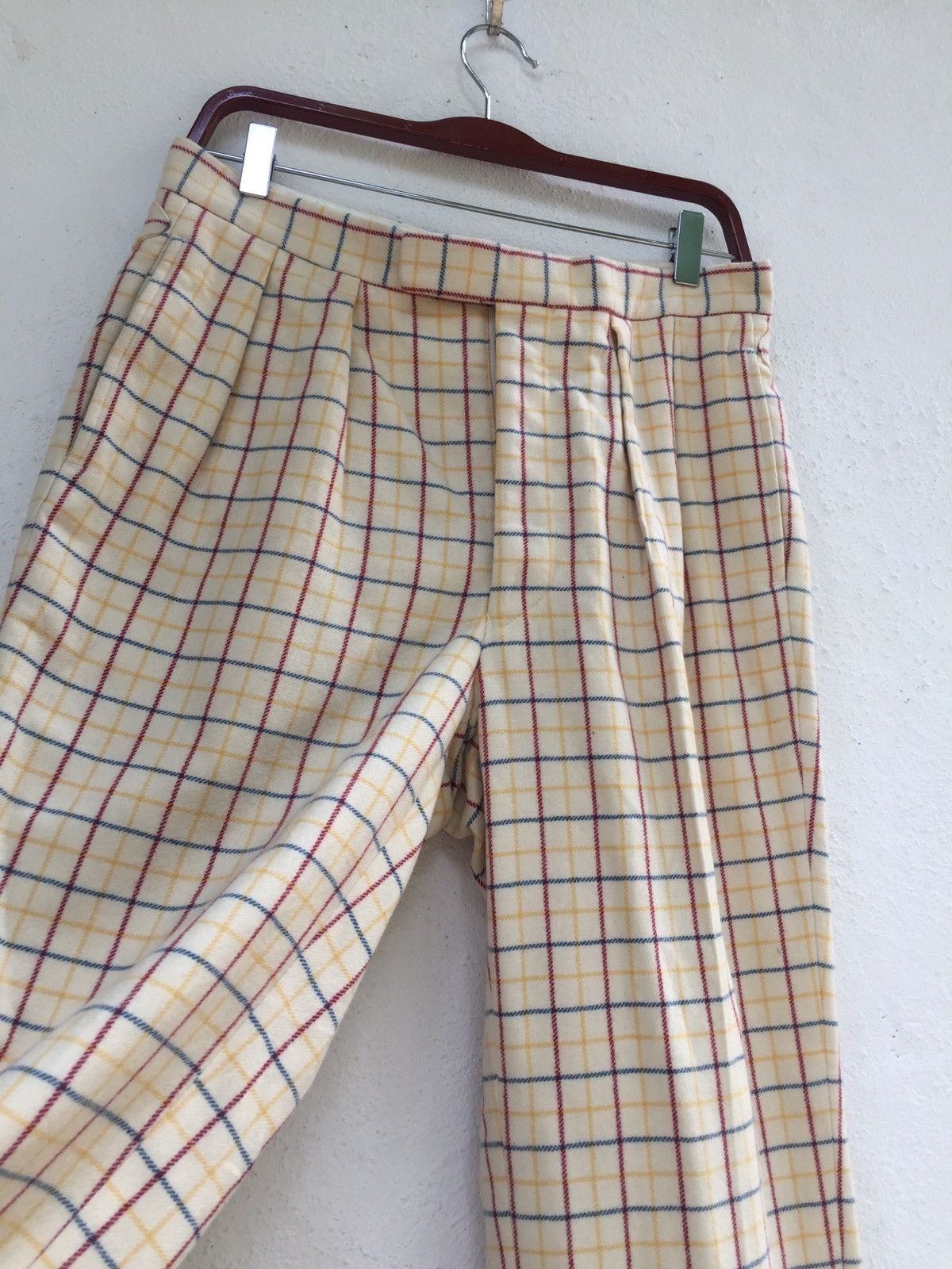 ABAHOUSE A.H GREEN CHECK CASUAL PANTS Size US 30 / EU 46 - 5 Thumbnail