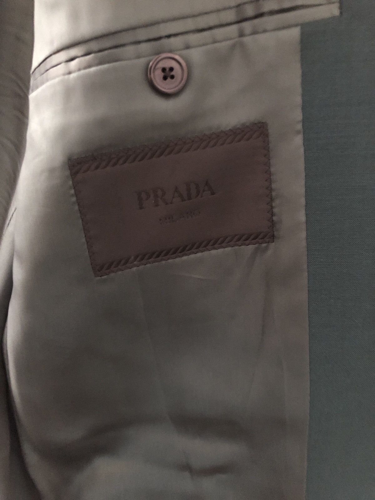 Prada $3,000 GREEN “Golfer” Mohair/Wool Blazer Size 52R - 9 Thumbnail