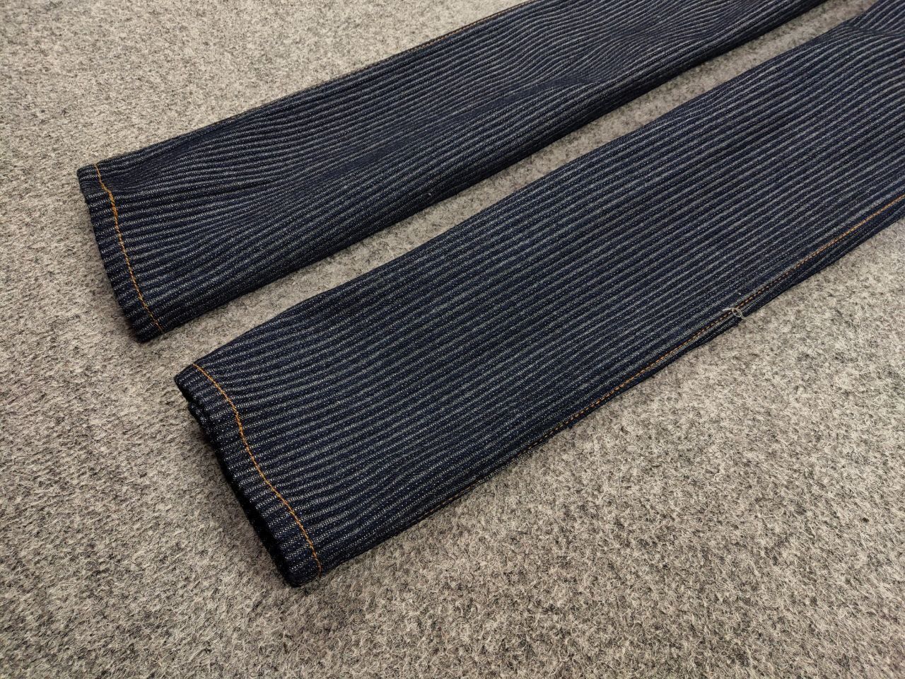Japanese Brand Vintage 90's Japan Brutus Striped Denim Jeans Size US 31 - 5 Thumbnail