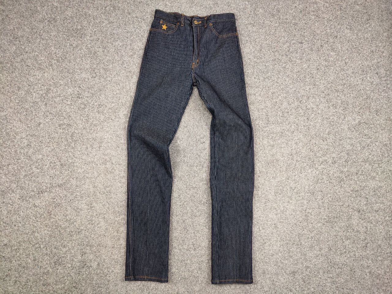 Japanese Brand Vintage 90's Japan Brutus Striped Denim Jeans Size US 31 - 11 Thumbnail