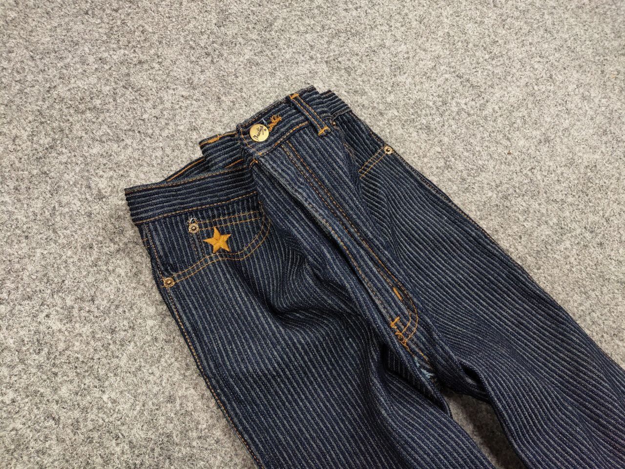 Japanese Brand Vintage 90's Japan Brutus Striped Denim Jeans Size US 31 - 9 Thumbnail