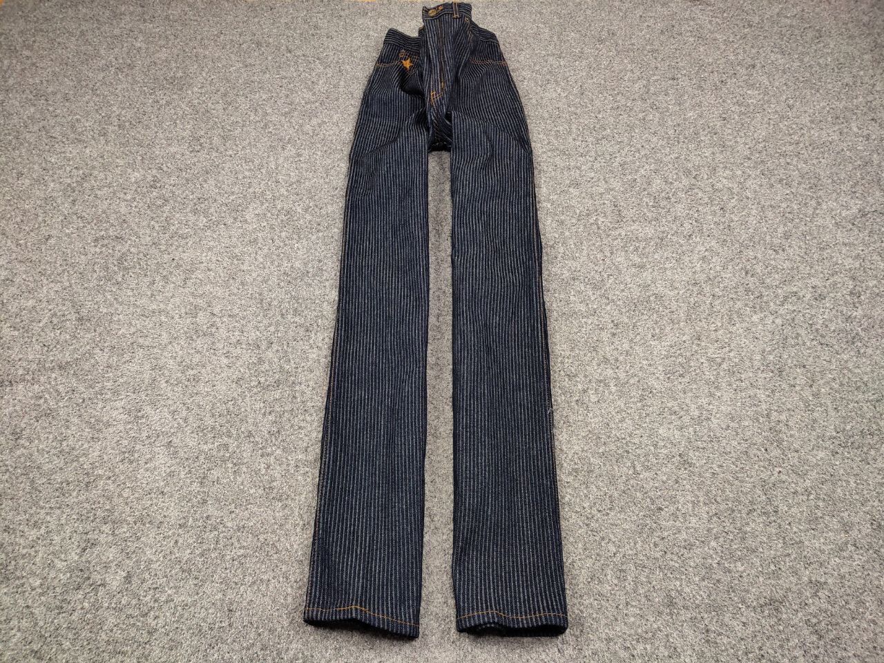 Japanese Brand Vintage 90's Japan Brutus Striped Denim Jeans Size US 31 - 2 Thumbnail
