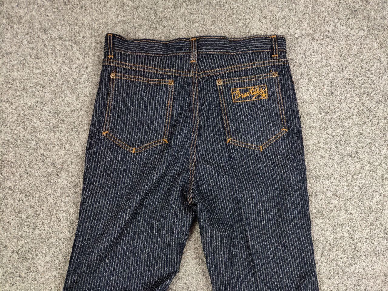 Japanese Brand Vintage 90's Japan Brutus Striped Denim Jeans Size US 31 - 13 Thumbnail