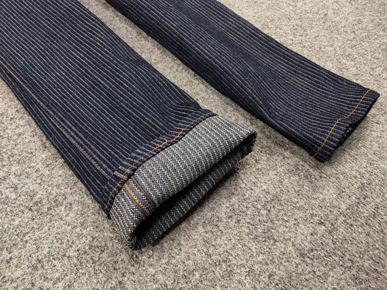 Japanese Brand Vintage 90's Japan Brutus Striped Denim Jeans Size US 31 - 8 Thumbnail