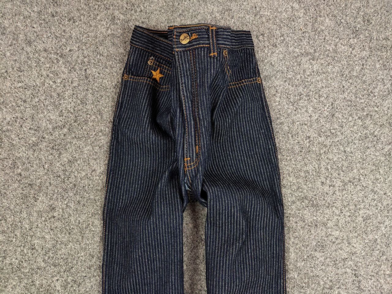 Japanese Brand Vintage 90's Japan Brutus Striped Denim Jeans Size US 31 - 6 Thumbnail