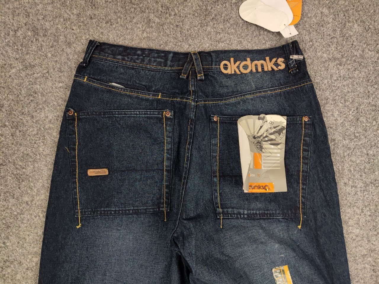 Akademiks Vintage 90's NEW Japan Akademiks Logo Hip Hop Denim Jeans Size US 36 / EU 52 - 16 Thumbnail