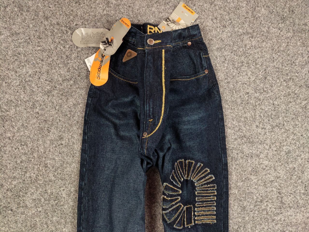 Akademiks Vintage 90's NEW Japan Akademiks Logo Hip Hop Denim Jeans Size US 36 / EU 52 - 6 Thumbnail