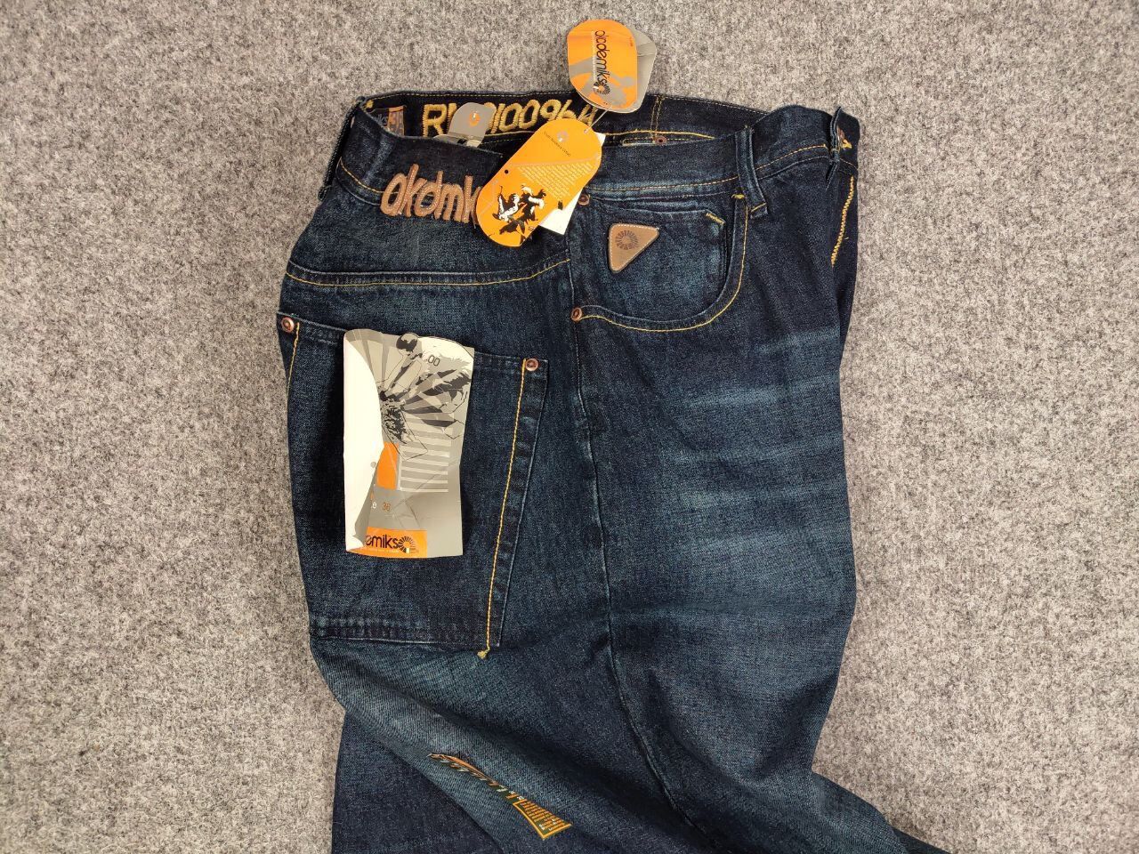 Akademiks Vintage 90's NEW Japan Akademiks Logo Hip Hop Denim Jeans Size US 36 / EU 52 - 18 Thumbnail