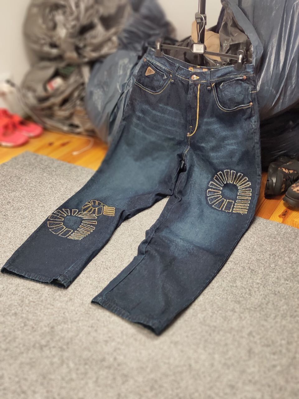 Akademiks Vintage 90's NEW Japan Akademiks Logo Hip Hop Denim Jeans Size US 36 / EU 52 - 21 Thumbnail