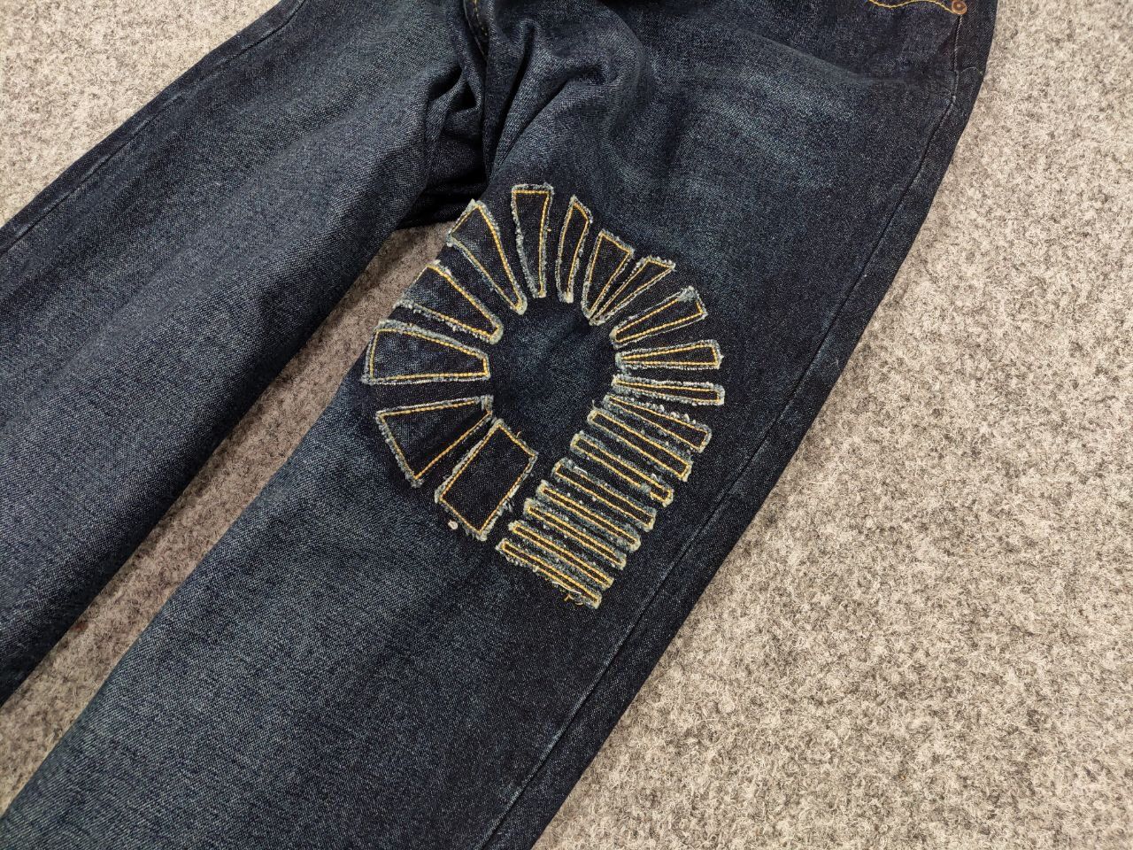 Akademiks Vintage 90's NEW Japan Akademiks Logo Hip Hop Denim Jeans Size US 36 / EU 52 - 9 Thumbnail