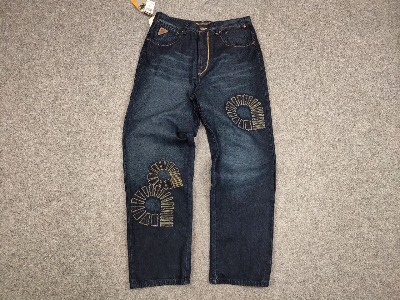 Akademiks Vintage 90's NEW Japan Akademiks Logo Hip Hop Denim Jeans Size US 36 / EU 52 - 13 Thumbnail