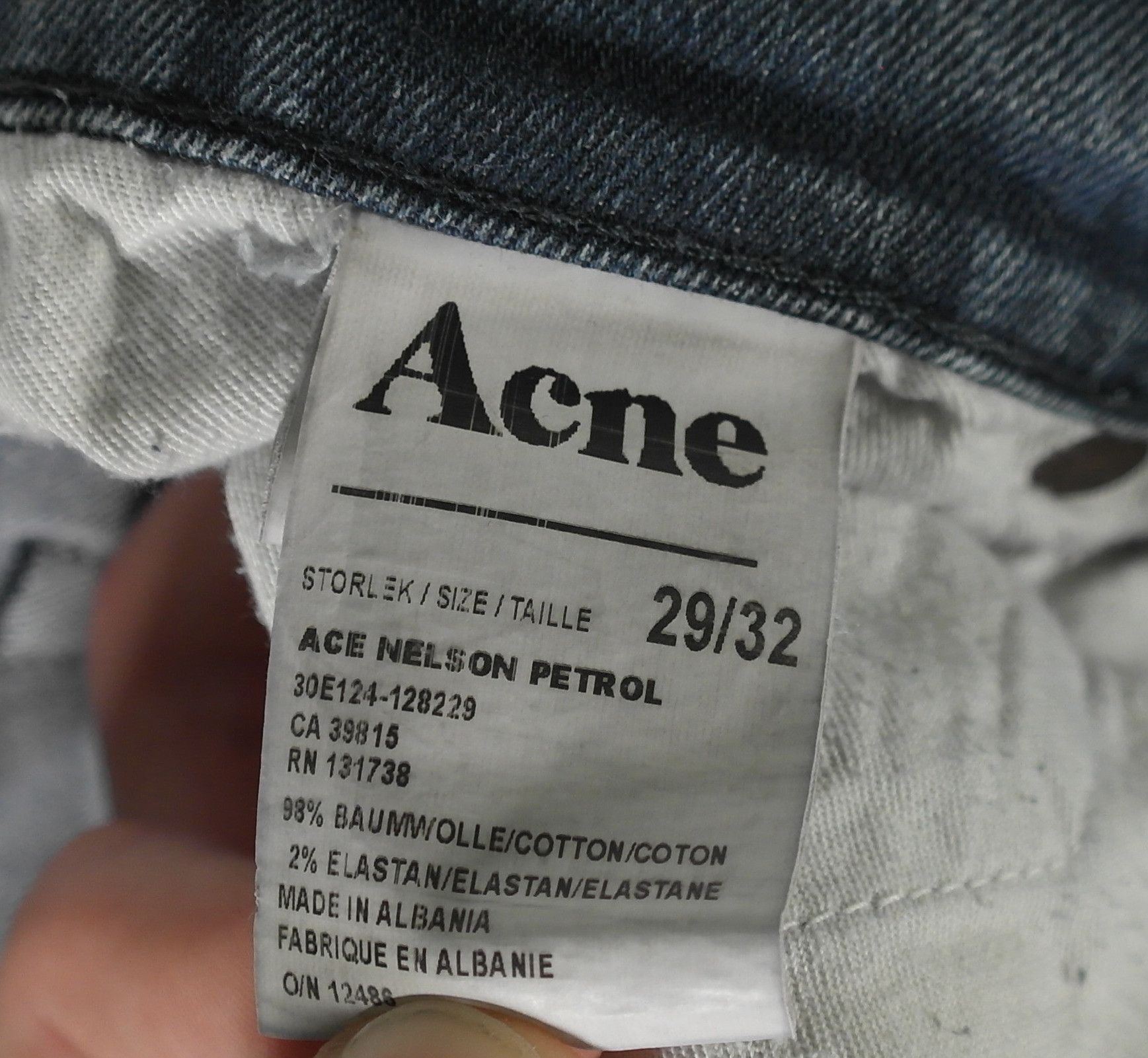Acne Studios Acne Studios Nelson Petrol Pants Sz 29/32 Size US 29 - 8 Thumbnail