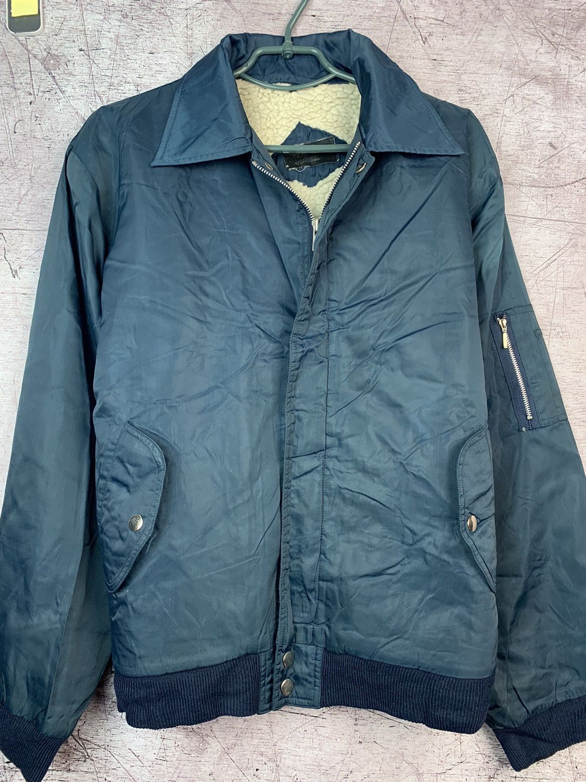 Vintage Vintage MA 1 Bomber Jacket Military Flyers Nylon Size US L / EU 52-54 / 3 - 2 Thumbnail