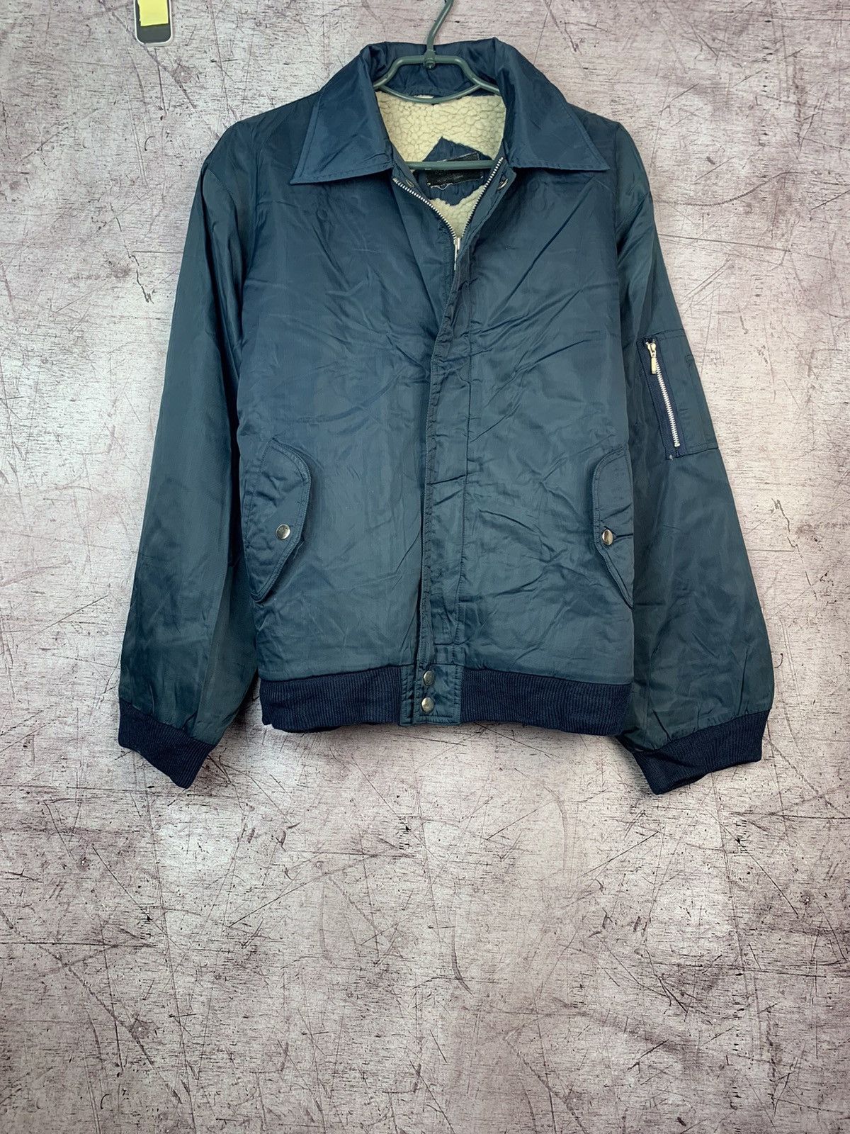 Vintage Vintage MA 1 Bomber Jacket Military Flyers Nylon Size US L / EU 52-54 / 3 - 1 Thumbnail