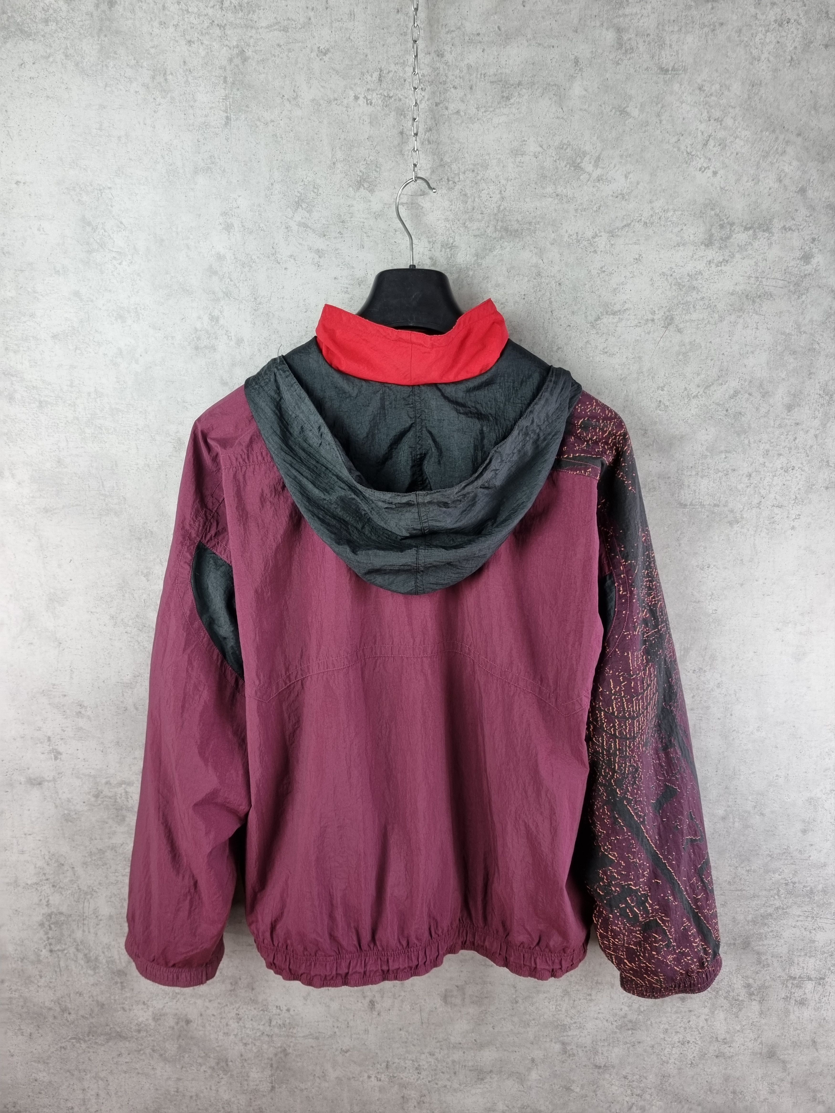 Nike × Vintage 90s NIKE Big Logo Amazing Design Nylon Track Top Size US L / EU 52-54 / 3 - 9 Thumbnail