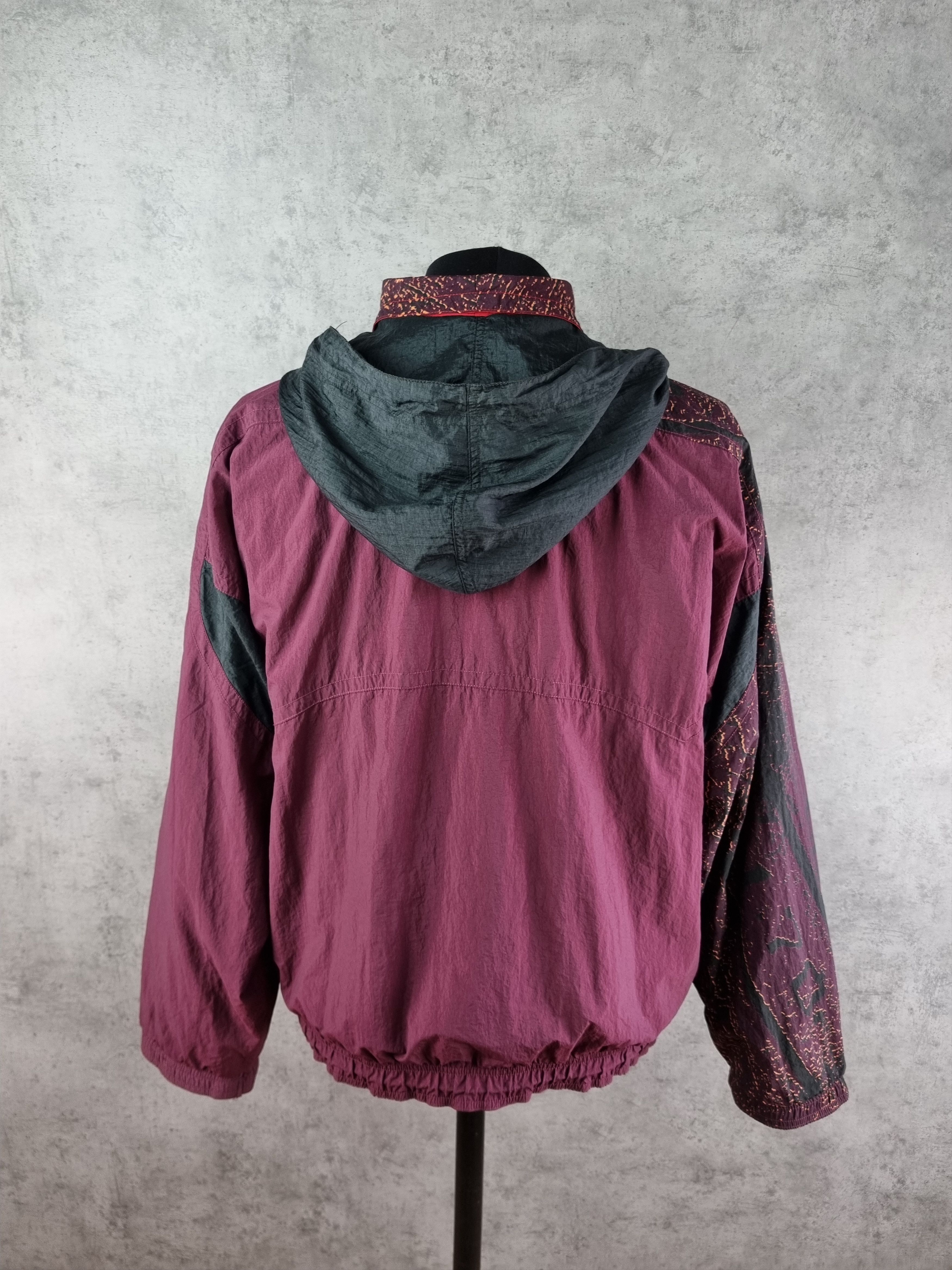 Nike × Vintage 90s NIKE Big Logo Amazing Design Nylon Track Top Size US L / EU 52-54 / 3 - 8 Thumbnail