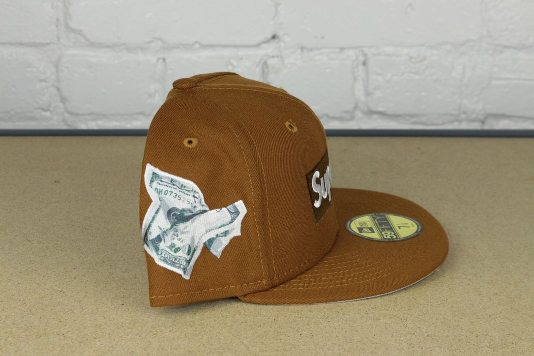 Supreme Supreme Money Box Logo Fitted Hat Size 7    Grailed