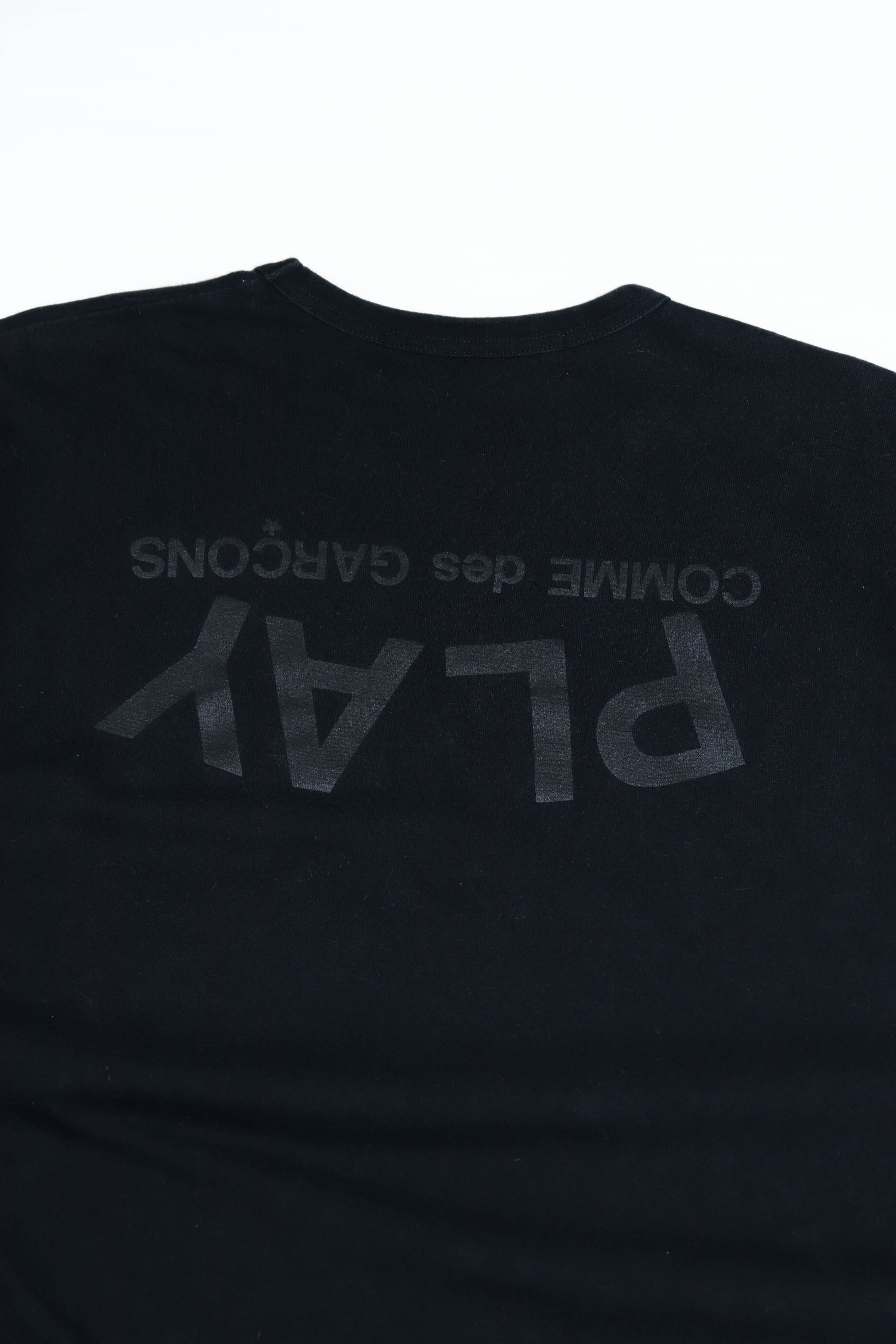 Comme des Garcons PLAY Graphics Logo Black T-shirt Tee