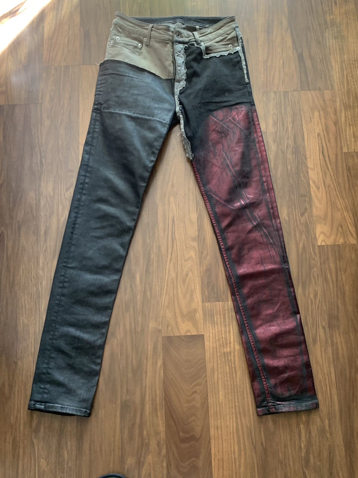 Rick Owens × Rick Owens Drkshdw Rick Owens Tyrone Bruise Split Denim |  Grailed