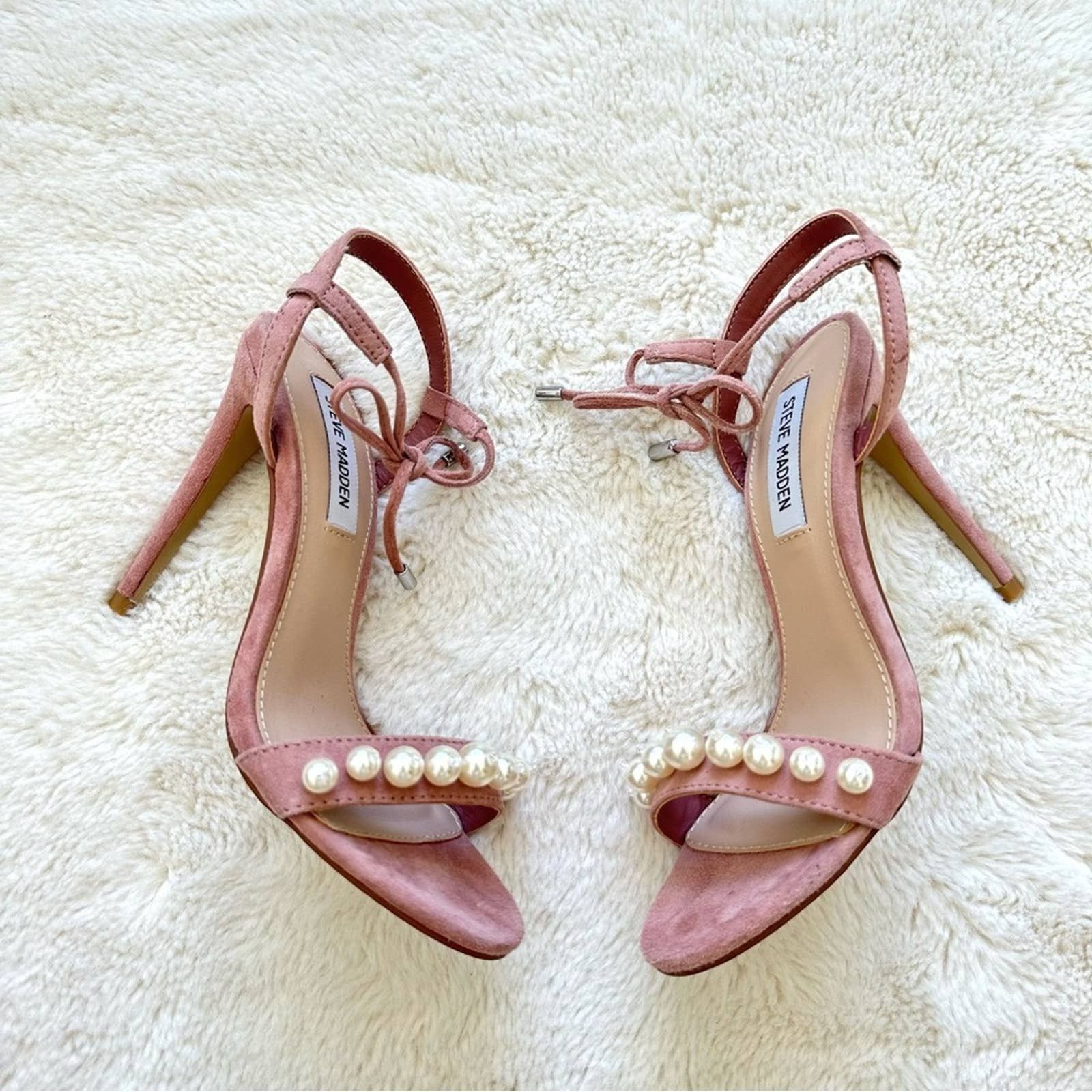 Steve Madden high heels sandals with pearls size 7 NEW!!!