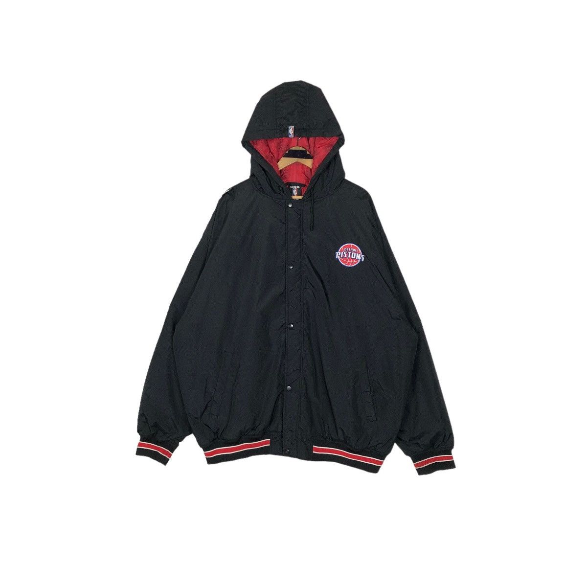 NBA Vintage NBA Detroit Pistons Nylon Varsity Jacket Big Logo Size US XXL / EU 58 / 5 - 7 Thumbnail