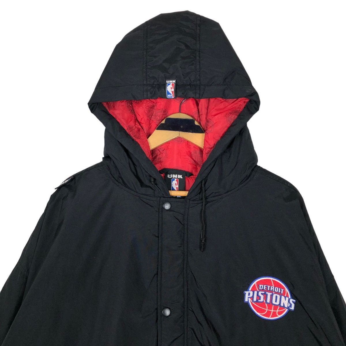 NBA Vintage NBA Detroit Pistons Nylon Varsity Jacket Big Logo Size US XXL / EU 58 / 5 - 4 Thumbnail