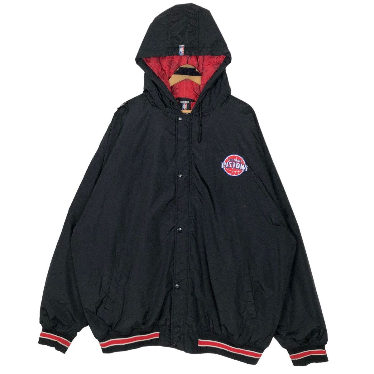 NBA Vintage NBA Detroit Pistons Nylon Varsity Jacket Big Logo Size US XXL / EU 58 / 5 - 2 Thumbnail