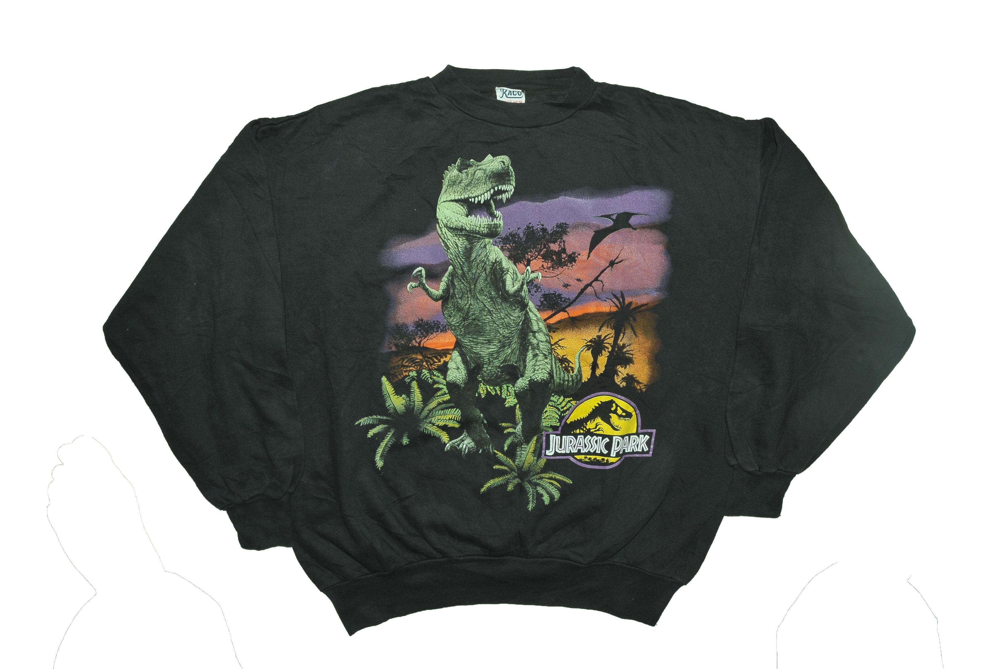 Vintage Vintage 90s Jurassic Park Dinausor Sweatshirt Size US L / EU 52-54 / 3 - 1 Thumbnail