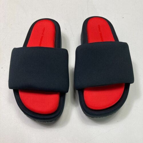 Y-3 Black Red Slide