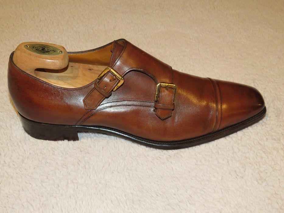 Gaziano & Girling Glynn Brown Leather Monk Loafers 9D | Grailed