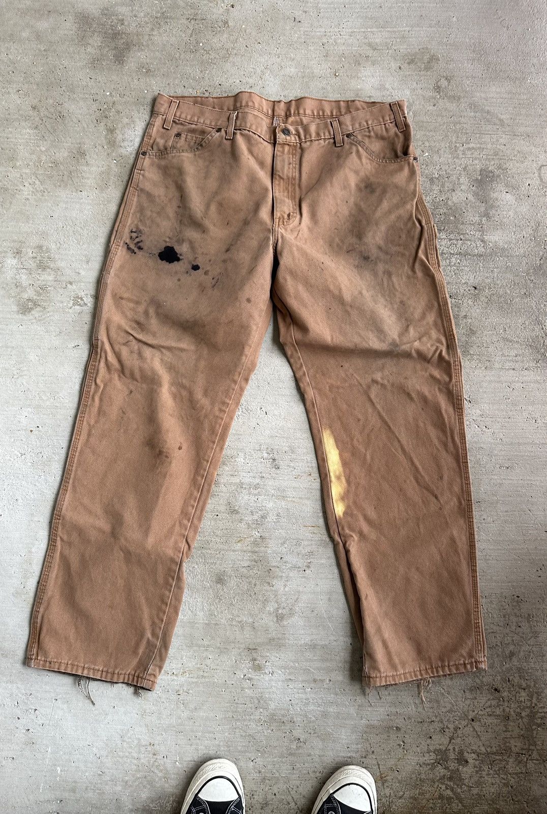 Dickies × Vintage Vintage Dickies Distressed stained carpenter pants Size US 36 / EU 52 - 4 Thumbnail