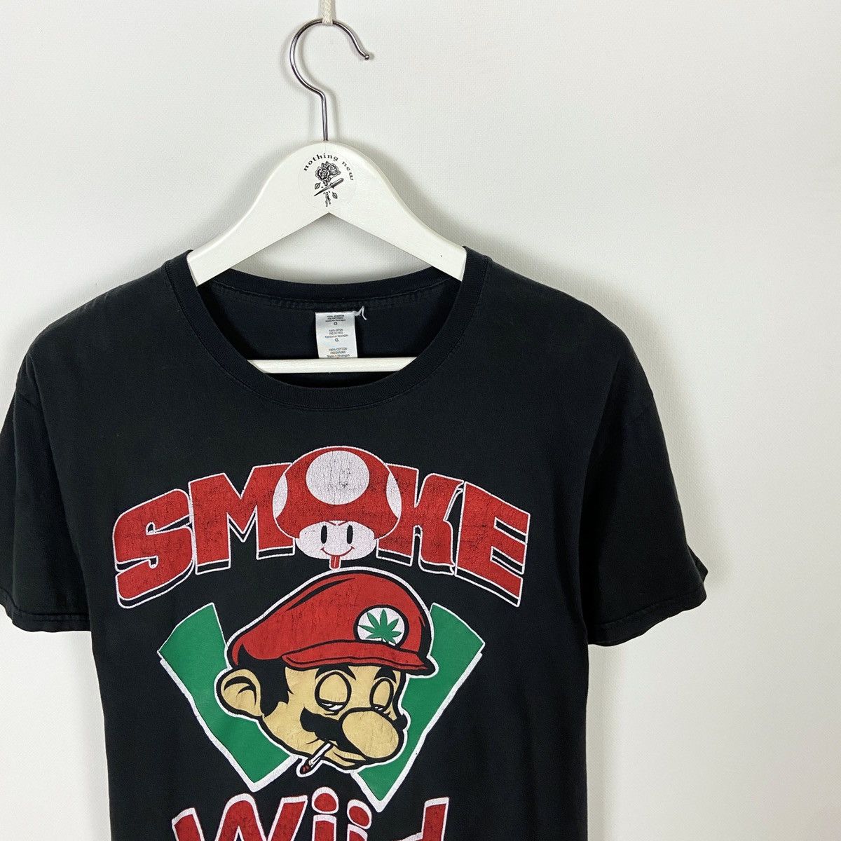 Vintage Vintage 00s Super Mario Smoke weed Every day Weed humor tee Size US L / EU 52-54 / 3 - 2 Thumbnail