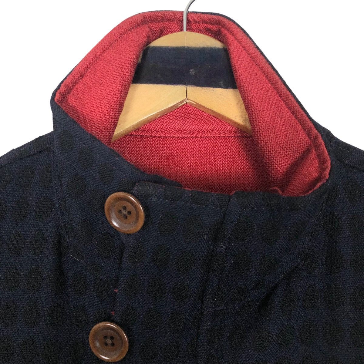 Japanese Brand Vintage Bamboo Craft Mock Neck Wool Light Jacket Size US M / EU 48-50 / 2 - 8 Thumbnail