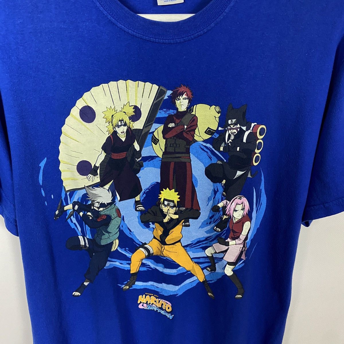 Anime Vintage 00s Naruto Shippuden Kakashi Gaara Sakura Anime tee Size US M / EU 48-50 / 2 - 3 Thumbnail