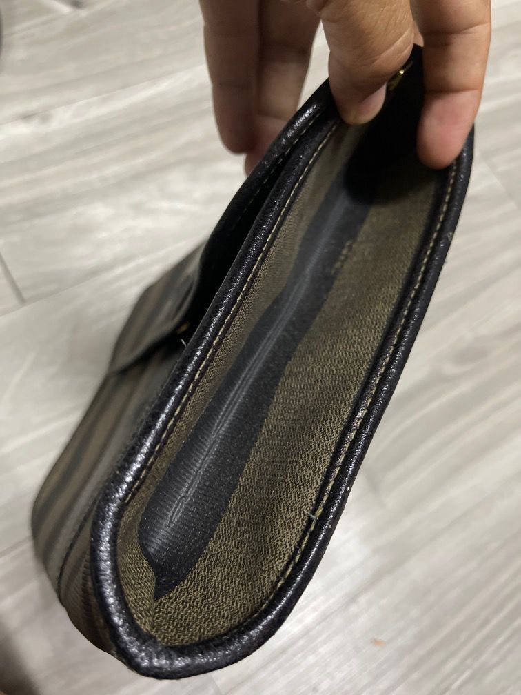Fendi Vintage FENDI Envelope Clutch Pequine Stripe Size ONE SIZE - 6 Thumbnail