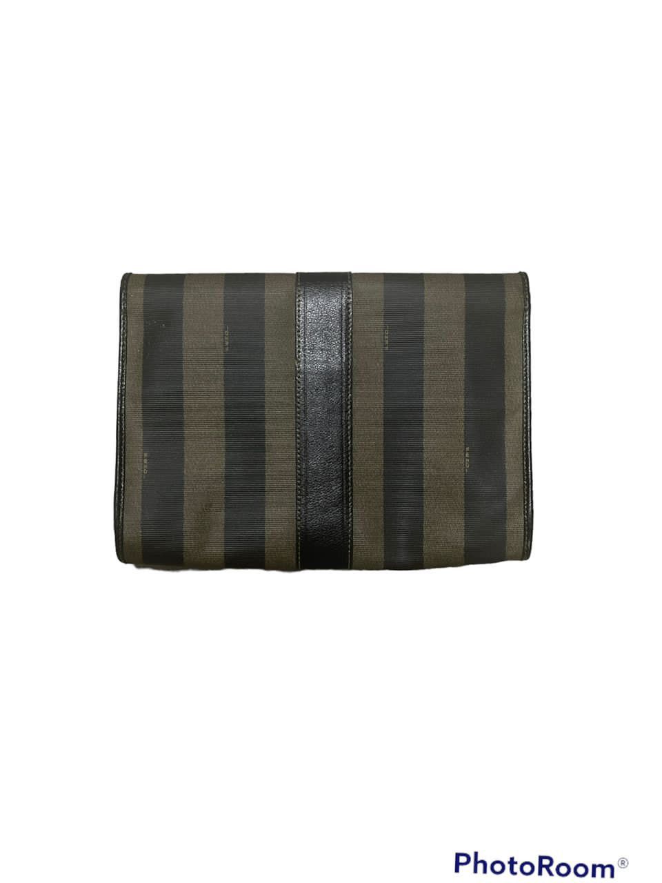Fendi Vintage FENDI Envelope Clutch Pequine Stripe Size ONE SIZE - 2 Thumbnail