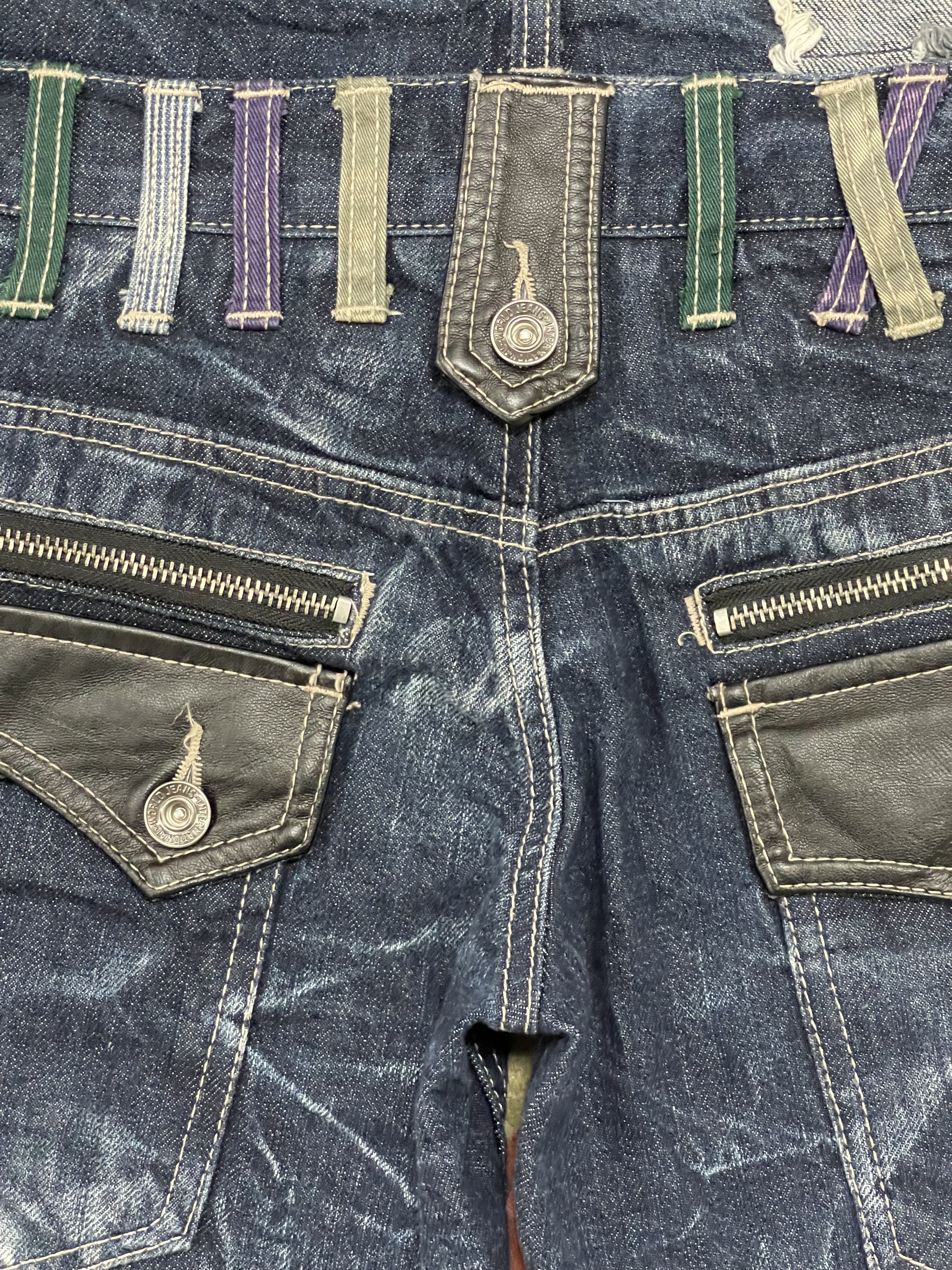 Japanese Brand × Vintage Rare Design❗️ Acid wash Distressed Denim Jeans Size US 32 / EU 48 - 7 Thumbnail