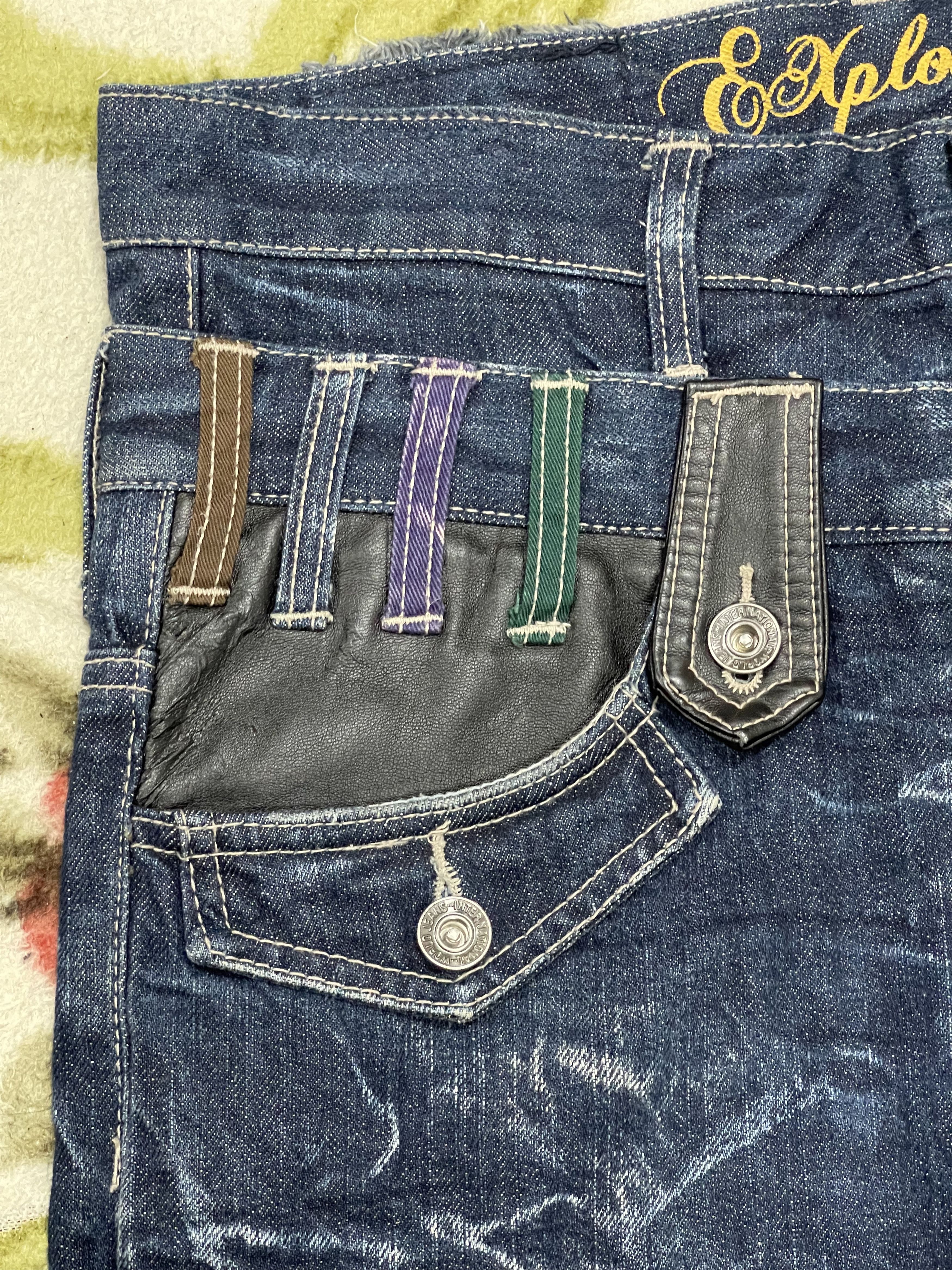 Japanese Brand × Vintage Rare Design❗️ Acid wash Distressed Denim Jeans Size US 32 / EU 48 - 3 Thumbnail