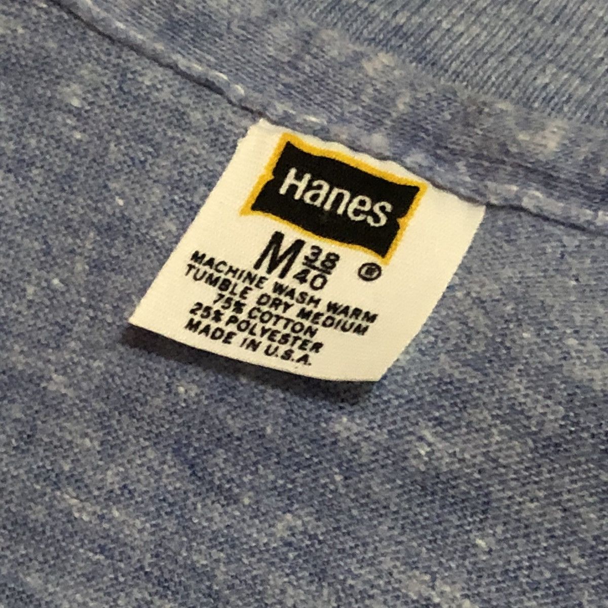 Hanes × Vintage Vintage 70/80s Hanes Tee 2 blend Size US M / EU 48-50 / 2 - 4 Thumbnail