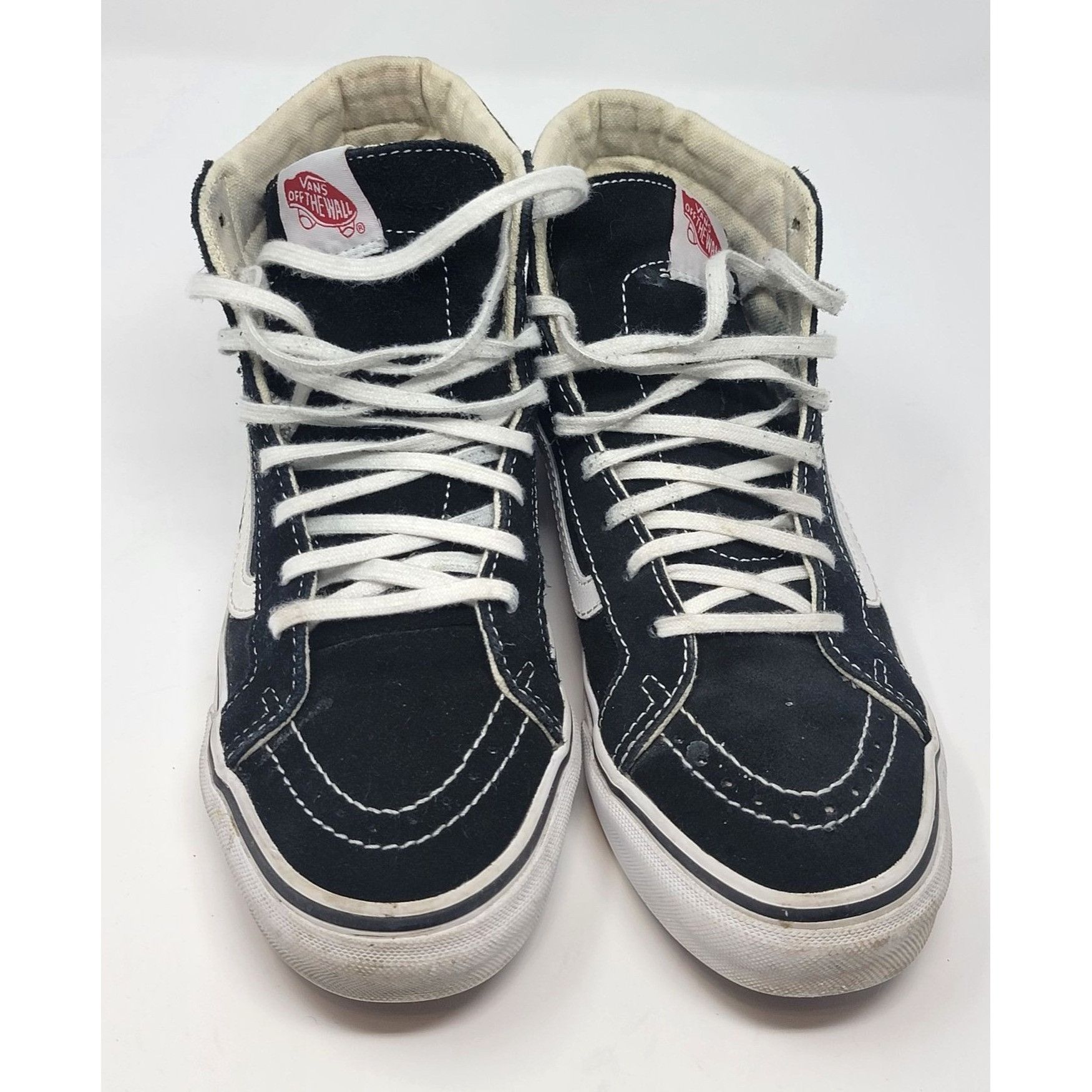 Vans Vans Off the Wall Mid-Rise Skate Sneakers Black with White | Grailed