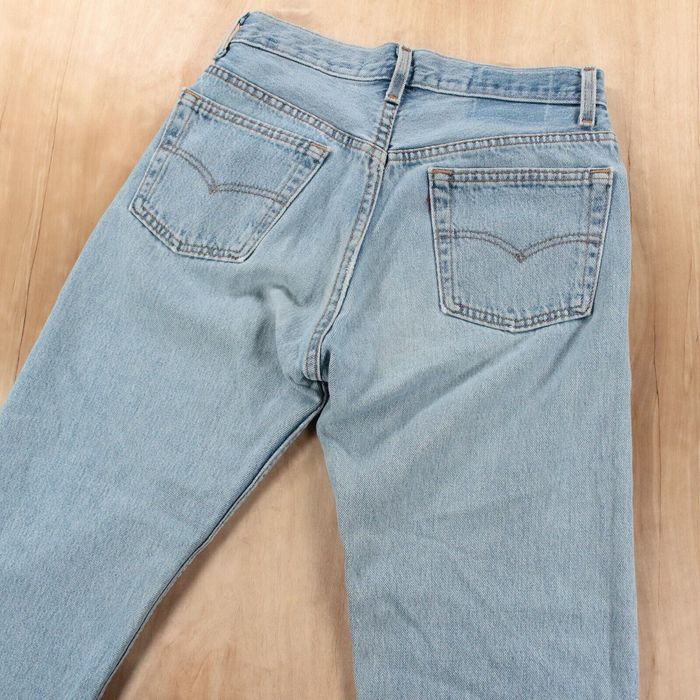 Levi's vtg 90s usa made LEVI'S 501 straight leg denim jeans 28x26 ...