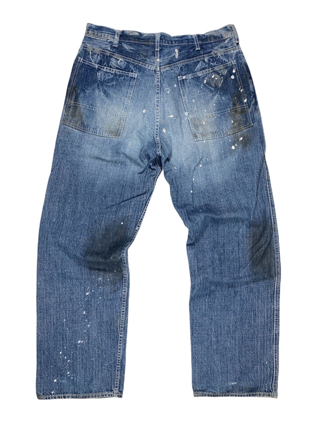 MasterPiece Masterpiece Japan x Corona Utility Paint Splatter Denim Size US 35 - 7 Thumbnail