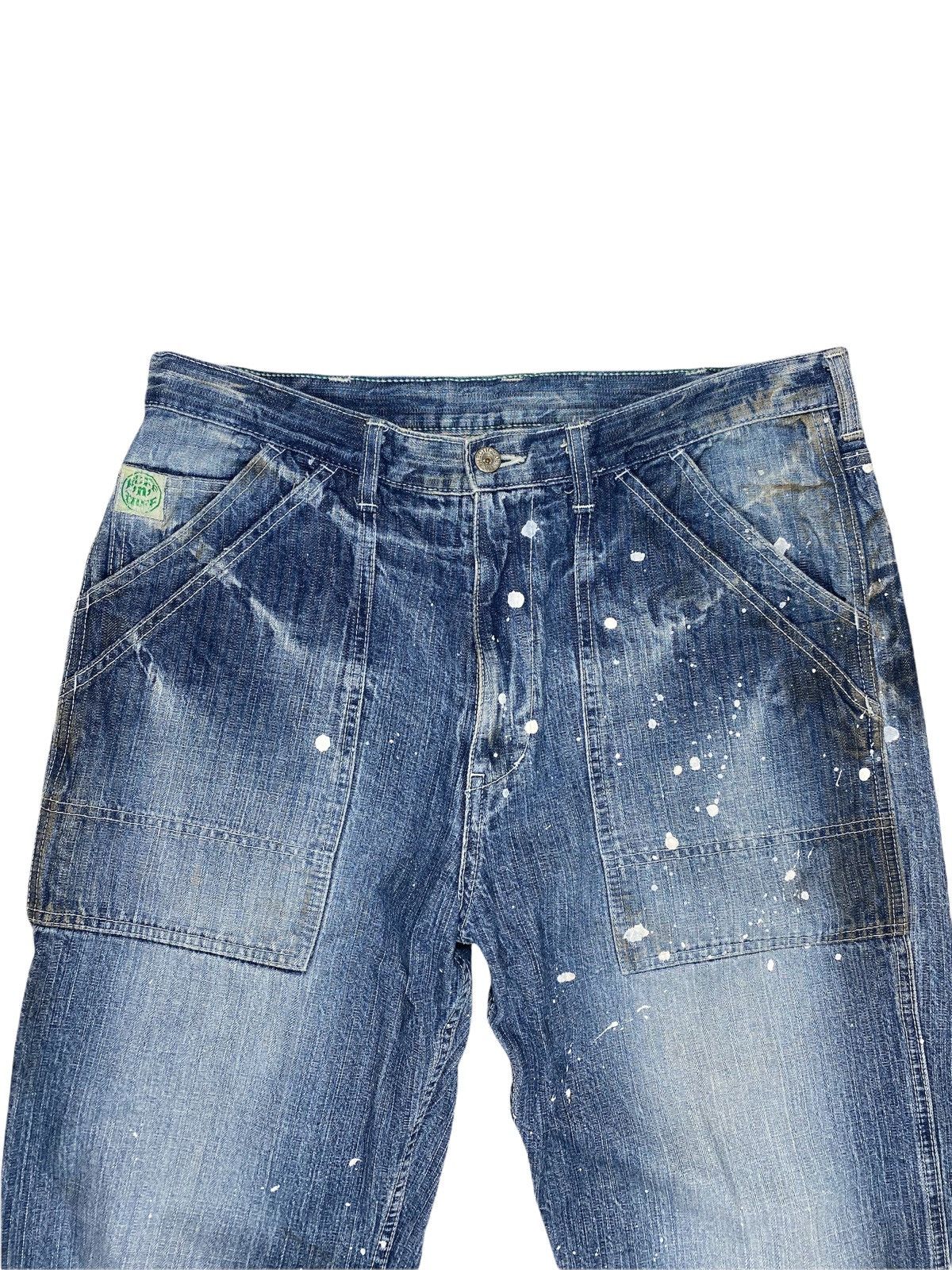 MasterPiece Masterpiece Japan x Corona Utility Paint Splatter Denim Size US 35 - 4 Thumbnail
