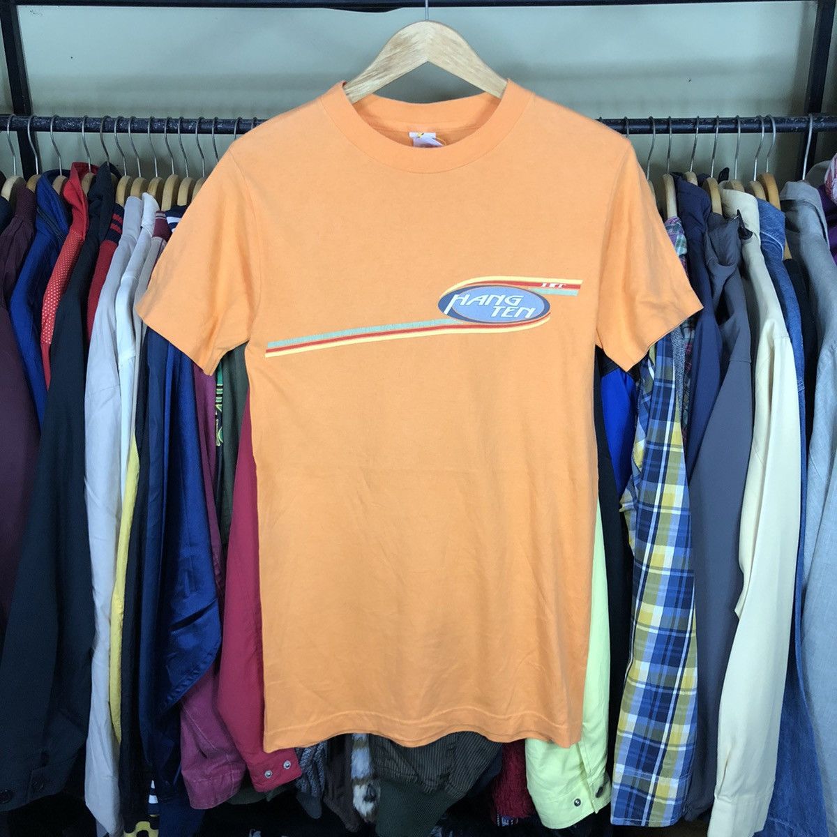 Hang Ten × Vintage Vintage 90s Hang Ten Tee Size US S / EU 44-46 / 1 - 1 Thumbnail
