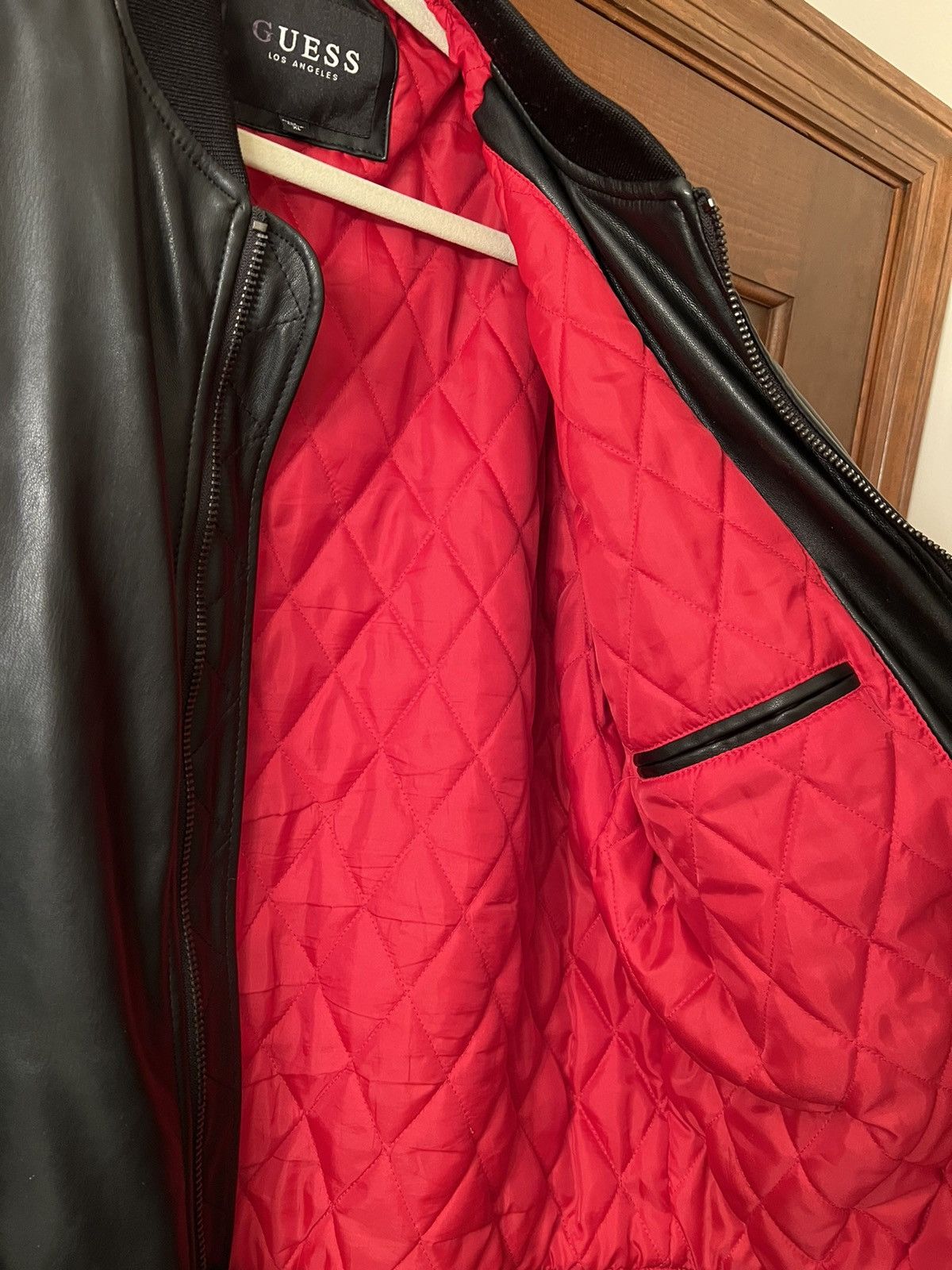 A$AP Rocky × Guess Guess Leather Bomber Jacket Size US XL / EU 56 / 4 - 5 Thumbnail