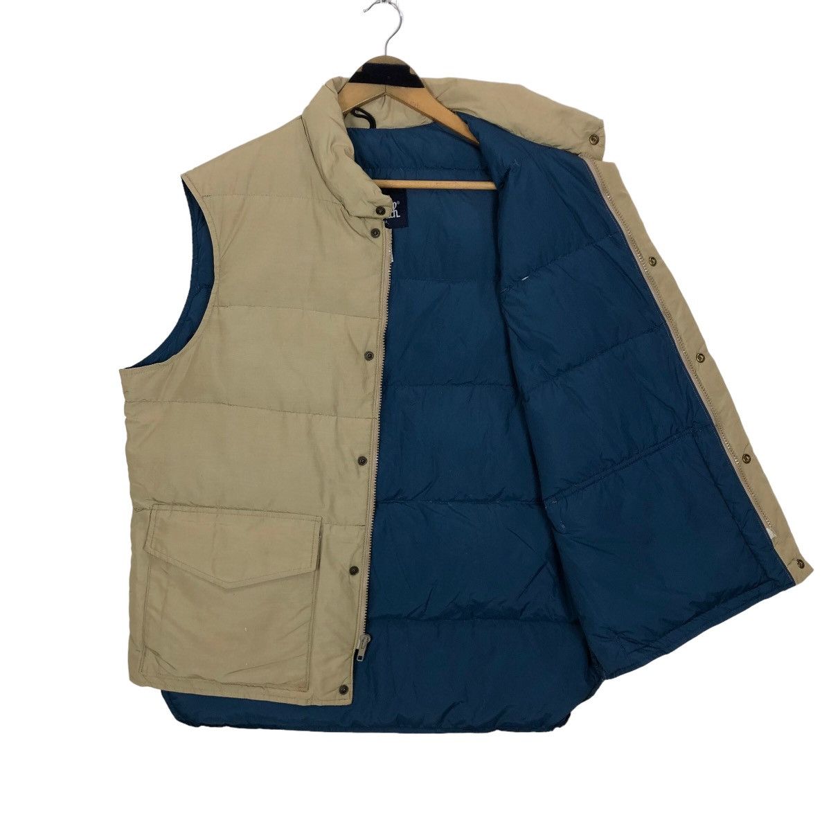 Woolrich Woolen Mills Vintage 80s Woolrich Sleeveless Down Vest Jacket Size US L / EU 52-54 / 3 - 3 Thumbnail