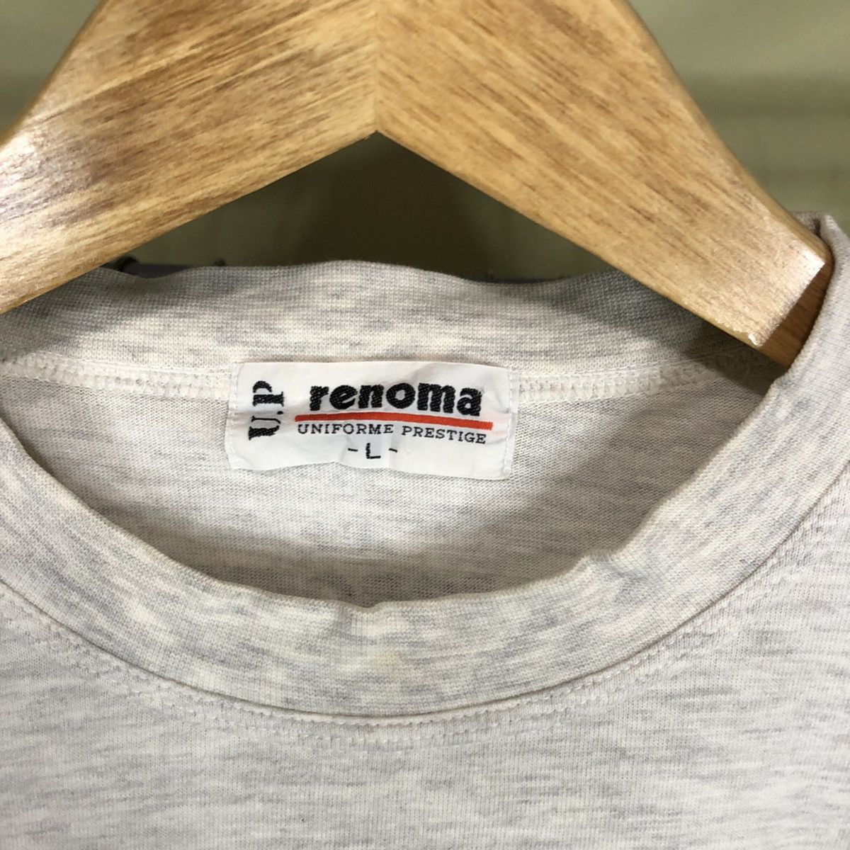 Renoma × Vintage Vintage T-Shirt 90s U.P Renoma Big Logo Size US L / EU 52-54 / 3 - 4 Thumbnail