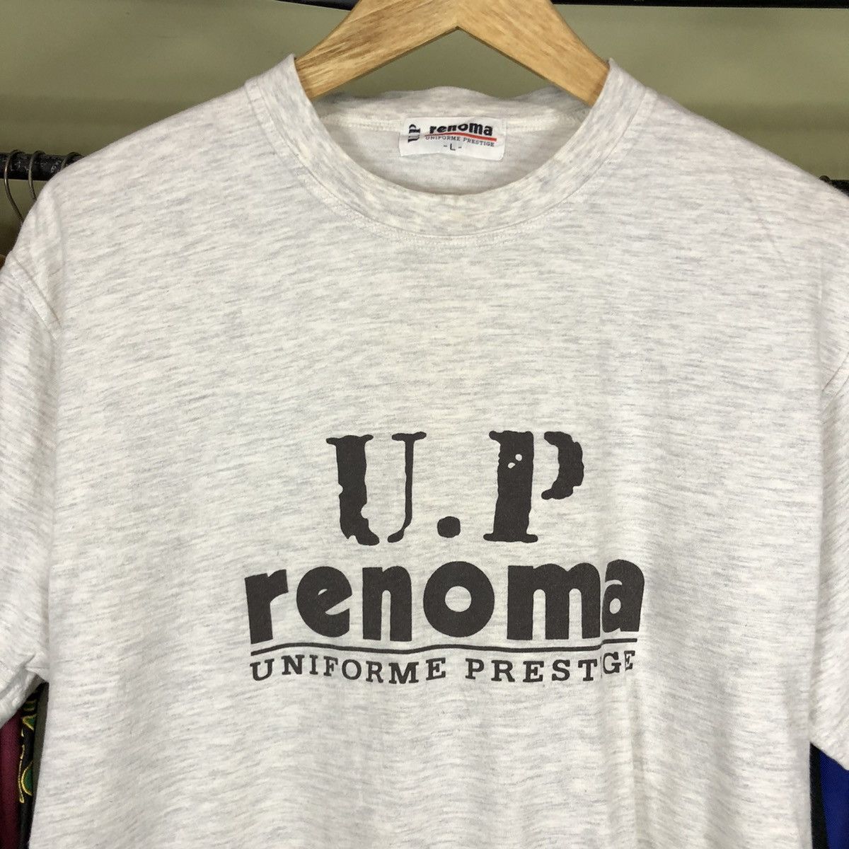 Renoma × Vintage Vintage T-Shirt 90s U.P Renoma Big Logo Size US L / EU 52-54 / 3 - 3 Thumbnail