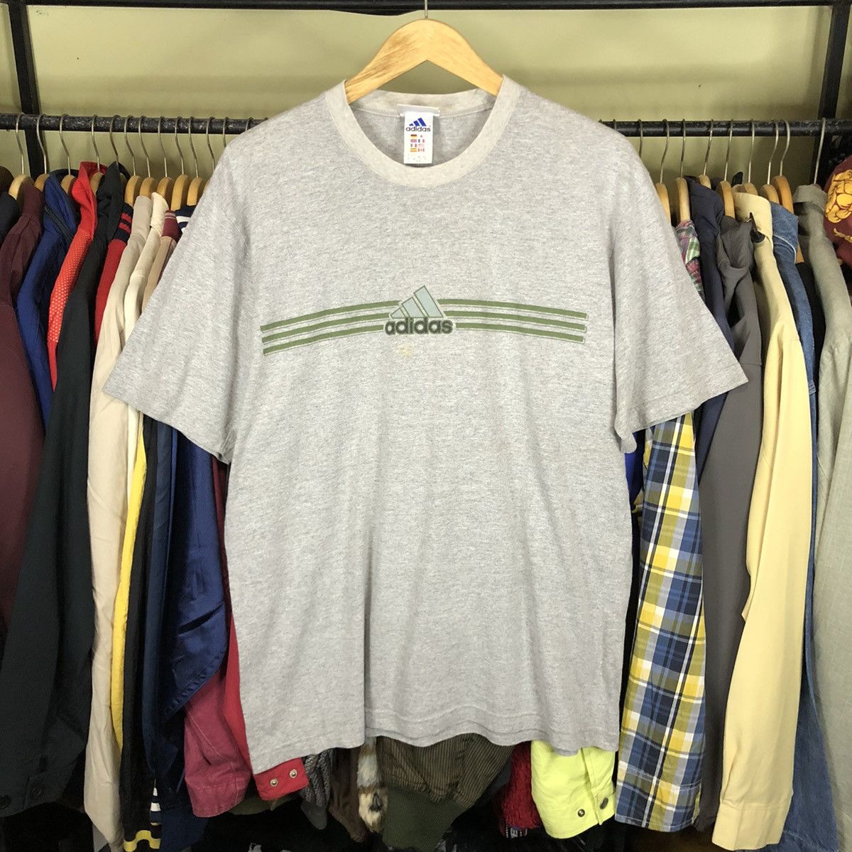 Adidas × Vintage Vintage T-Shirt Adidas Size US L / EU 52-54 / 3 - 1 Thumbnail