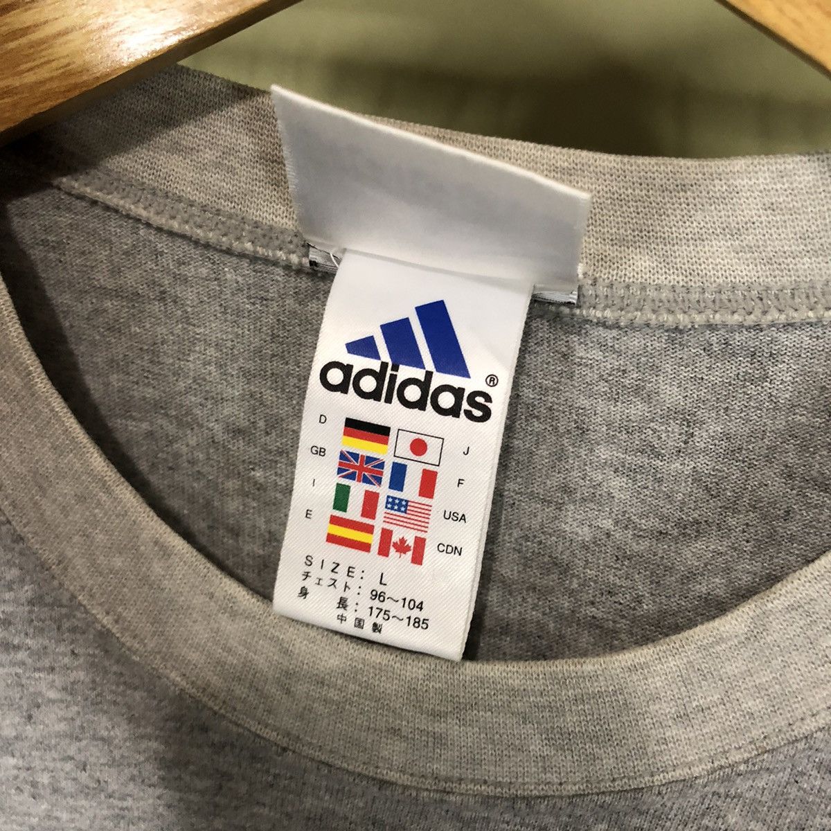 Adidas × Vintage Vintage T-Shirt Adidas Size US L / EU 52-54 / 3 - 5 Thumbnail